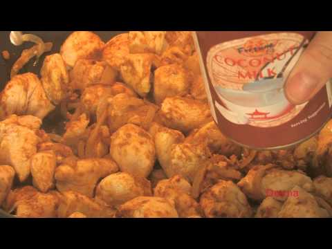 курица с карри и кокосовым молоком курица с карри и кокосовым молоком