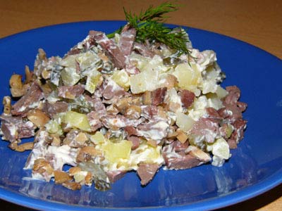 салаты из сердца говяжьего салаты из сердца говяжьего