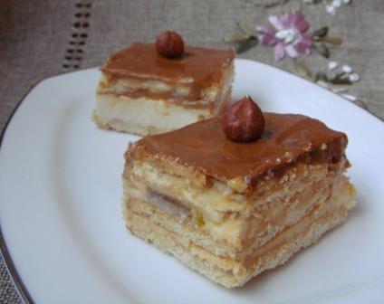 торт без выпечки со сгущенкой торт без выпечки со сгущенкой