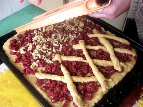 Пирог с вишней. Песочное тесто. Пирог с вишней. Песочное тесто.