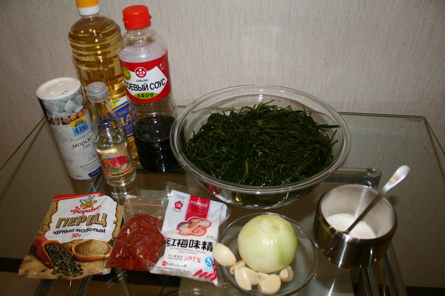 Корейский салат из морской капусты