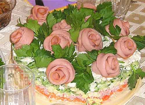 Салат-торт Романтика вечера