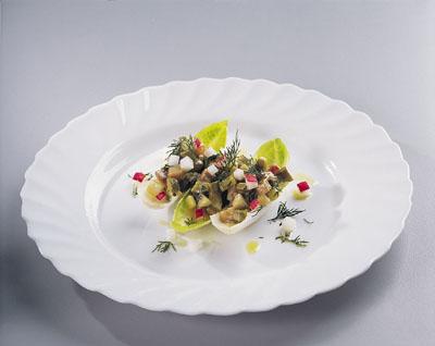 Салат из редиса с сельдью