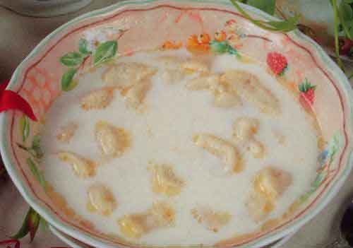 Суп молочный с картофельными клецками (3)