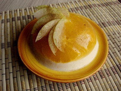 Рисовое желе с апельсинами