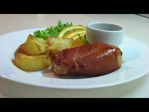 Индейка в вяленой свинине Индейка в вяленой свинине