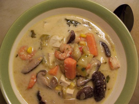 Рецепт супа с сыром с креветками
