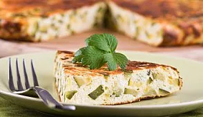 Фриттата с кукурузой и цуккини