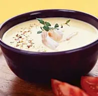 Суп из тыквы и копчёной рыбы