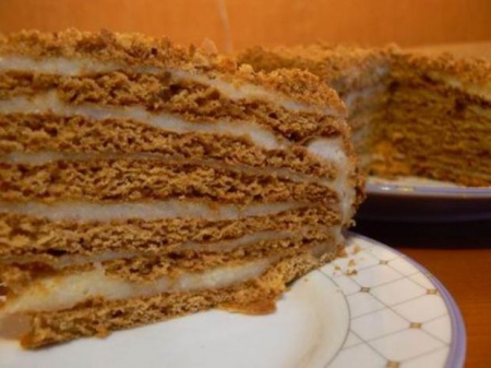 Рецепт медового торта "Лисёнок"