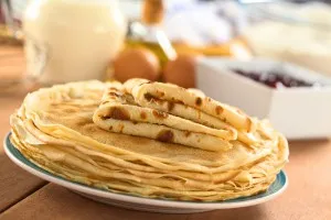 Блинчики на кефире на Масленицу