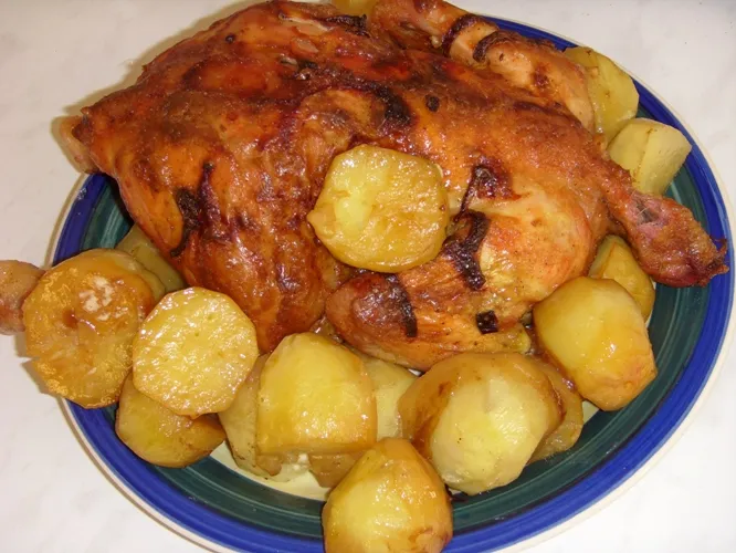 Цыпленок, запеченный с сыром