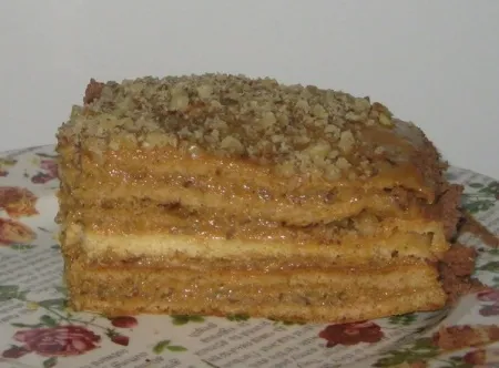 Медовик - рецепт со сгущенкой
