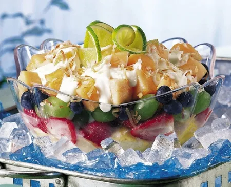 Блинчики с манговым соусом