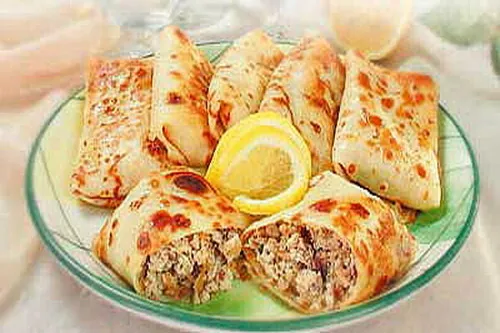 Блинчики с рыбным фаршем