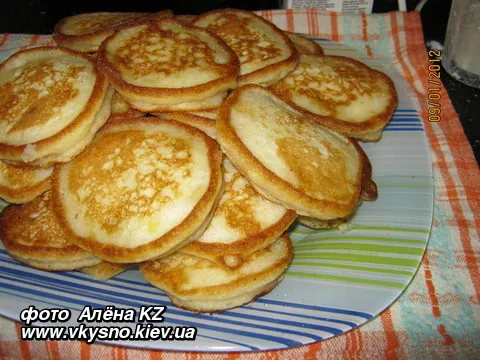 Оладьи с манкой