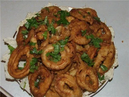 Жареные кальмары