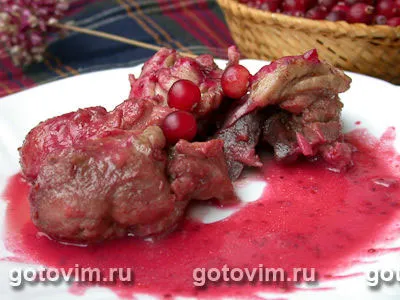 Курица в клюквенном соусе