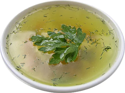 Бульон с овощами