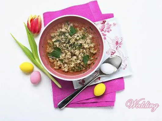 Бульон с протертым мясом