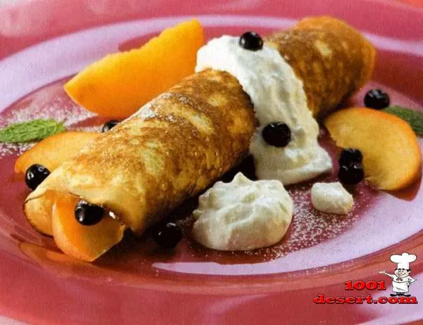 Английский десерт с черникой