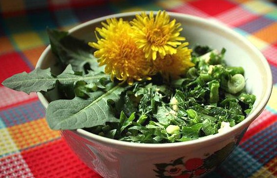Фруктовый салат с зеленным чаем