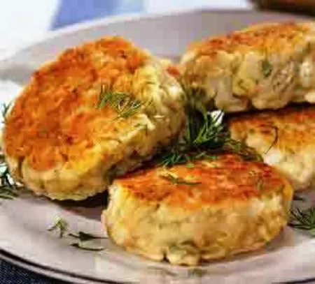 Котлеты капустные с манной крупой