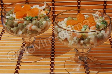 Салат Кальмары с рисом. Рецепт вкусного салата из кальмаров с рисом