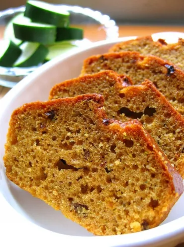 Кекс домашний с отрубями и орехами