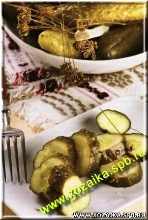 Огурцы соленые ароматные