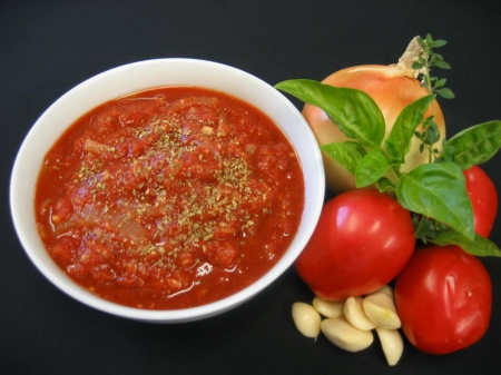 Острый томатный соус по-грузински