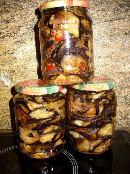 Баклажаны жареные консервированные
