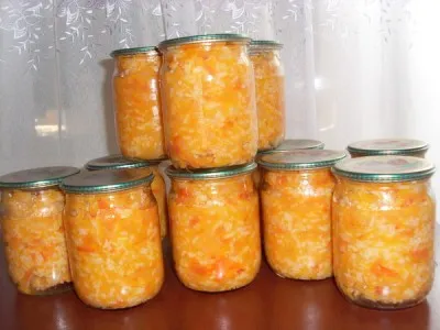 Салат с рисом на зиму