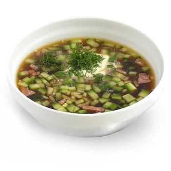 Окрошка сборная мясная с говядиной, языком и окороком