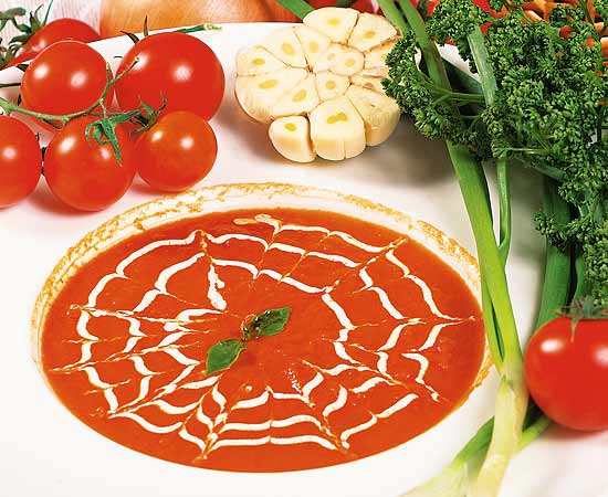 Суп холодный из свежих помидоров