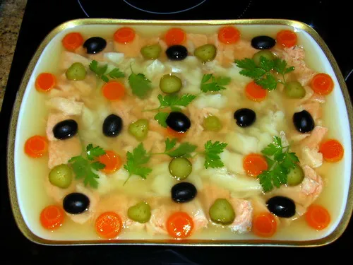 Рыбное желе Ланспиг