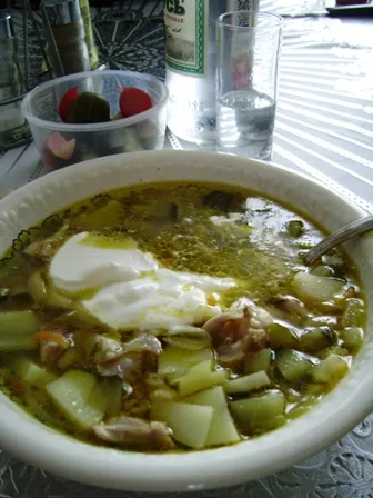 Рассольник с курицей