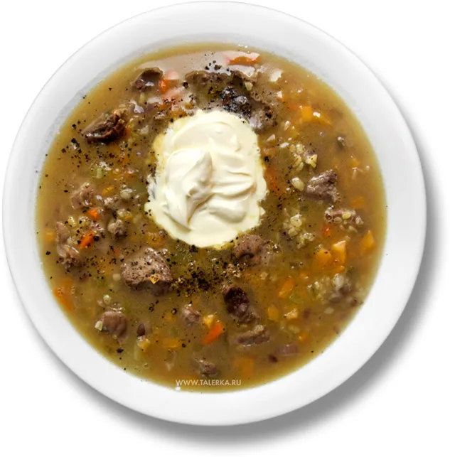 Рассольник с потрошками