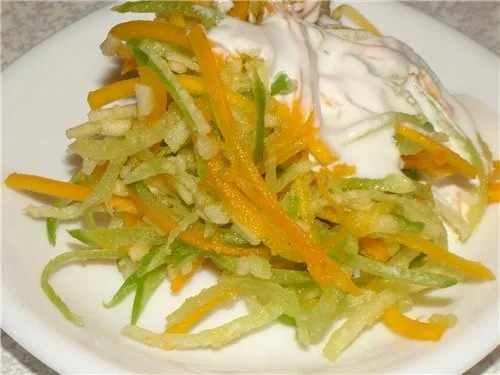 Салат из редьки с лесными орехами