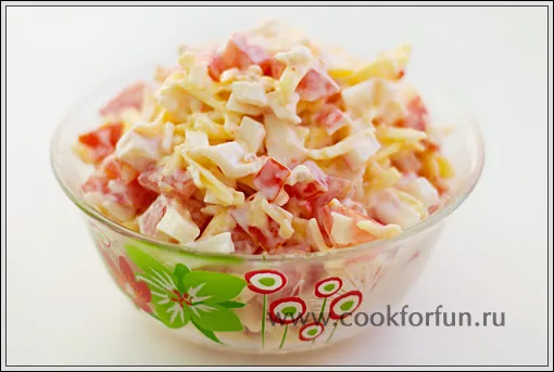 Салат из крабового мяса