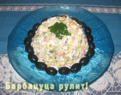Салат с крабовым мясом