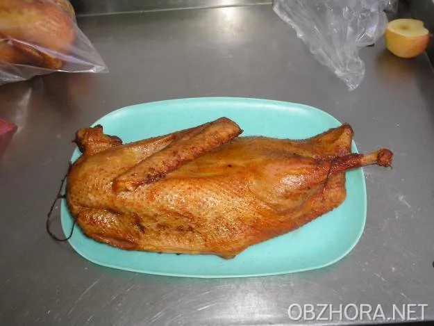Салат овощной с гусем