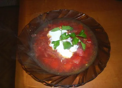 Борщ с капустой и картофелем