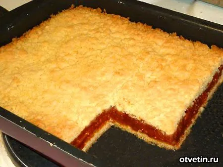 Пирог с курагой