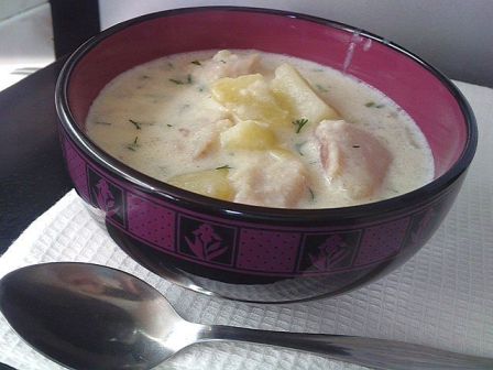 Молочно-рыбный суп