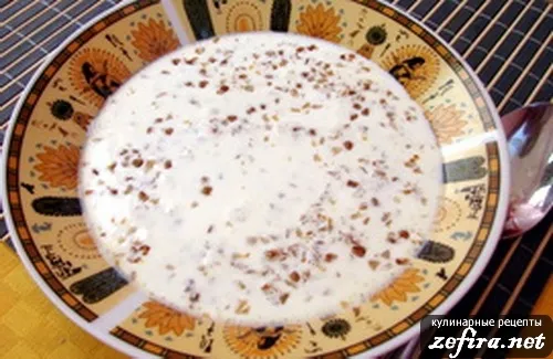 Молочный суп с гречкой