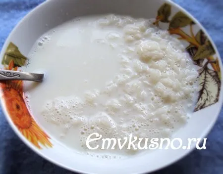 Суп молочный с рисовой крупой