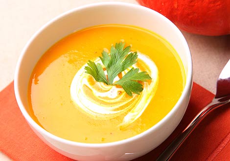 Суп-крем из овощей с апельсиновым соком