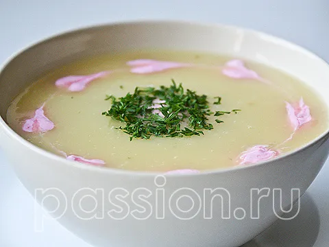Суп-пюре картофельный с укропом