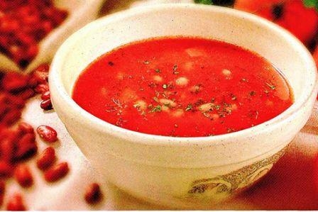 Суп из фасоли с томатом